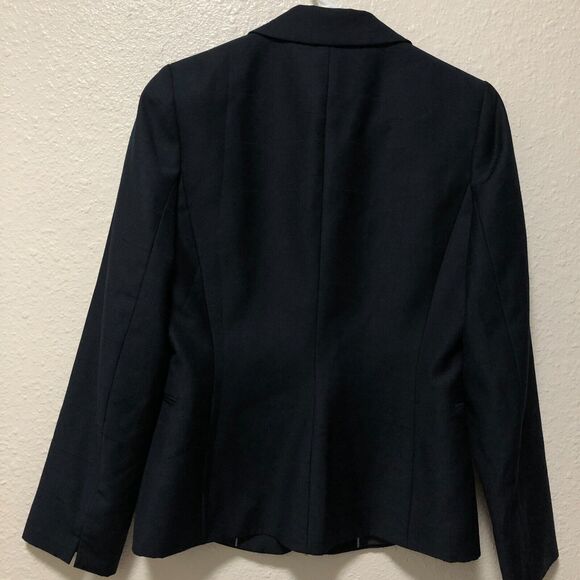 calvin klein jacket 8 womens blazer navy blue p classic work professional tt - Picture 5 of 13